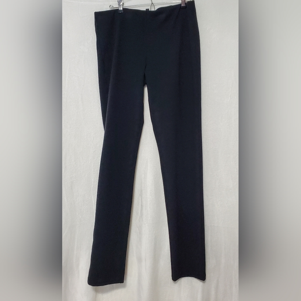 EILEEN FISHER Black Slip-on Pants Size M